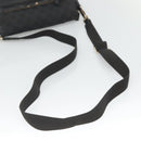 GUCCI GG Canvas Shoulder Bag Black Gold 019 0375 Auth SW809-7