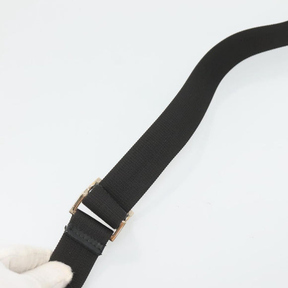 GUCCI GG Canvas Shoulder Bag Black Gold 019 0375 Auth SW809