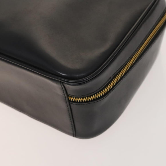 GUCCI Bamboo Bag Patent leather 2way Gold Dark Gray 000 3270 0323 Auth SW812