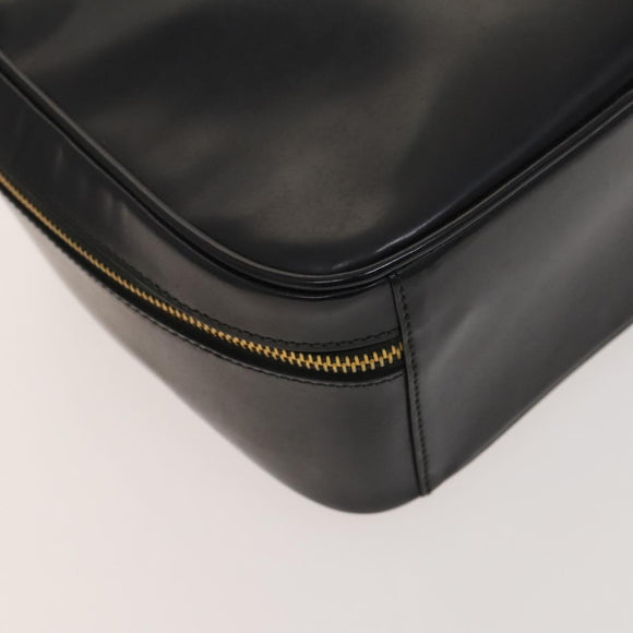 GUCCI Bamboo Bag Patent leather 2way Gold Dark Gray 000 3270 0323 Auth SW812