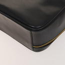 GUCCI Bamboo Bag Patent leather 2way Gold Dark Gray 000 3270 0323 Auth SW812-15