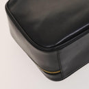 GUCCI Bamboo Bag Patent leather 2way Gold Dark Gray 000 3270 0323 Auth SW812-16