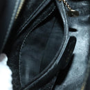 GUCCI Bamboo Bag Patent leather 2way Gold Dark Gray 000 3270 0323 Auth SW812-11