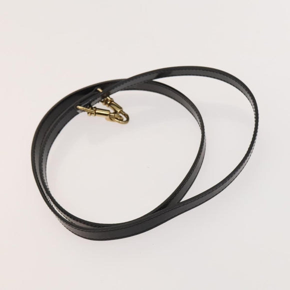 GUCCI Bamboo Bag Patent leather 2way Gold Dark Gray 000 3270 0323 Auth SW812