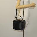 GUCCI Bamboo Bag Patent leather 2way Gold Dark Gray 000 3270 0323 Auth SW812-22