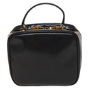 GUCCI Bamboo Bag Patent leather 2way Gold Dark Gray 000 3270 0323 Auth SW812-2