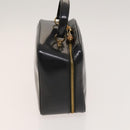 GUCCI Bamboo Bag Patent leather 2way Gold Dark Gray 000 3270 0323 Auth SW812-4