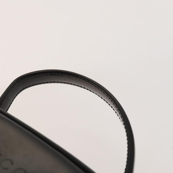 GUCCI Bamboo Bag Patent leather 2way Gold Dark Gray 000 3270 0323 Auth SW812