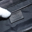 GUCCI Micro GG Canvas Pouch Black Silver Auth SW813-15