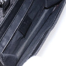 GUCCI Micro GG Canvas Pouch Black Silver Auth SW813-16