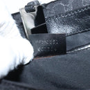 GUCCI Micro GG Canvas Pouch Black Silver Auth SW813-20