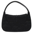 GUCCI Micro GG Canvas Pouch Black Silver Auth SW813-3