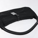 GUCCI Micro GG Canvas Pouch Black Silver Auth SW813-6