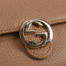 GUCCI Interlocking Wallet Leather Outlet Pink Beige 615525 Auth SW815M-18