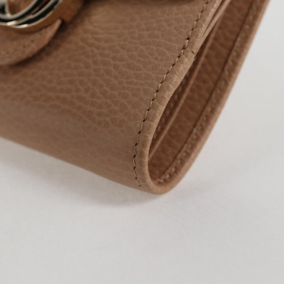 GUCCI Interlocking Wallet Leather Outlet Pink Beige 615525 Auth SW815M