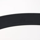 GUCCI GG Marmont Belt Leather 33.5"" Black Gold 414516 Auth SW816-11