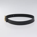 GUCCI GG Marmont Belt Leather 31.5"" Black Gold 414516 Auth SW817-4
