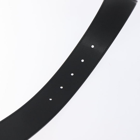 GUCCI GG Marmont Belt Leather 31.5"" Black Gold 400593 Auth SW818M