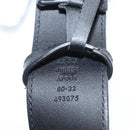 GUCCI GG Marmont Belt Leather 36.6"" Black Gold 400593 Auth SW819-9