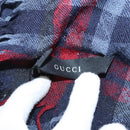 GUCCI Stole Wool Navy Auth SW820-10