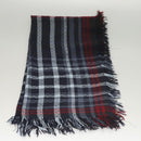 GUCCI Stole Wool Navy Auth SW820-5