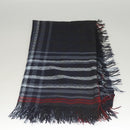 GUCCI Stole Wool Navy Auth SW820-6