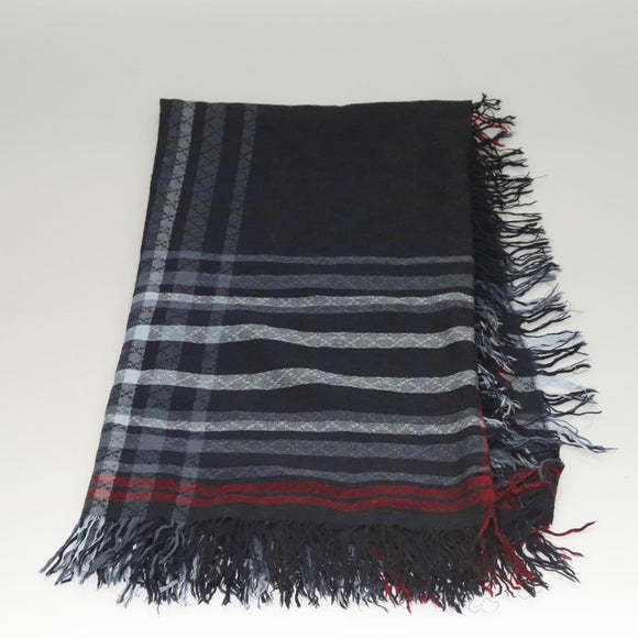 GUCCI Stole Wool Navy Auth SW820