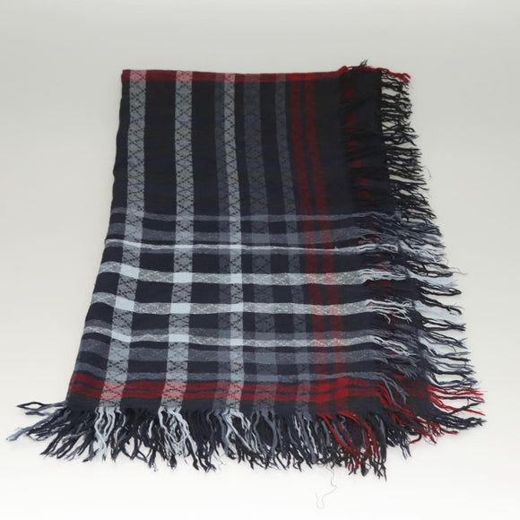 GUCCI Stole Wool Navy Auth SW820