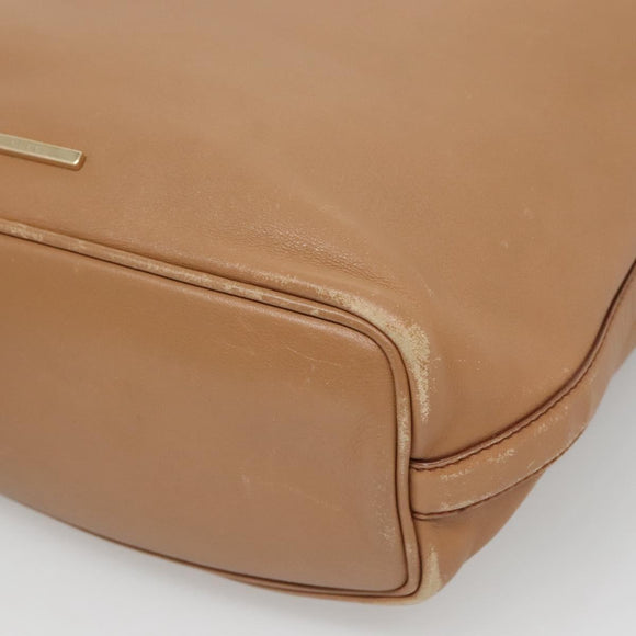 GUCCI Shoulder Bag Leather Brown Gold 001 4288 Auth SW821