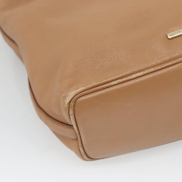 GUCCI Shoulder Bag Leather Brown Gold 001 4288 Auth SW821