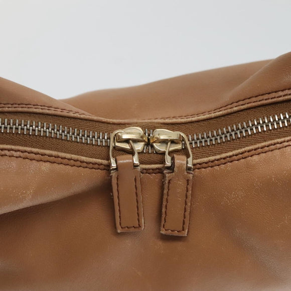 GUCCI Shoulder Bag Leather Brown Gold 001 4288 Auth SW821