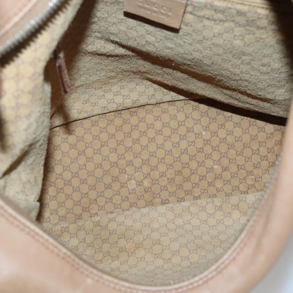 GUCCI Shoulder Bag Leather Brown Gold 001 4288 Auth SW821