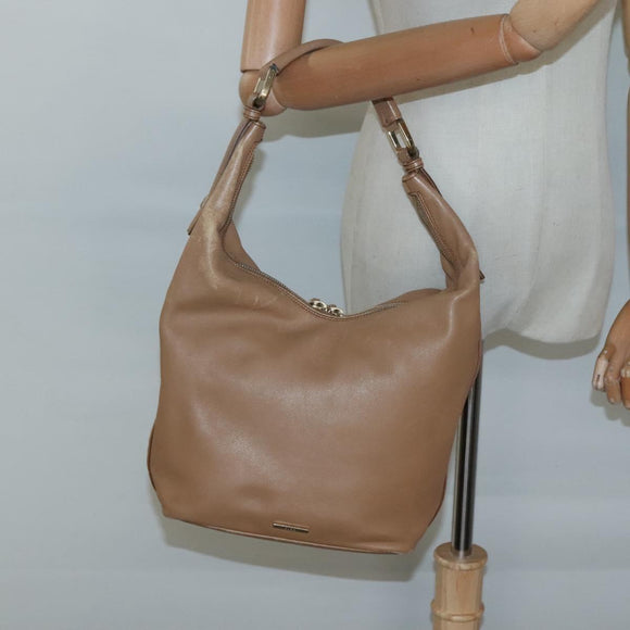 GUCCI Shoulder Bag Leather Brown Gold 001 4288 Auth SW821