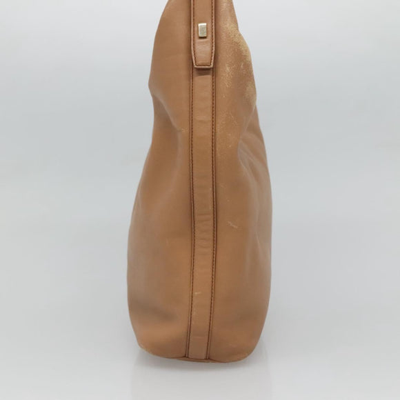 GUCCI Shoulder Bag Leather Brown Gold 001 4288 Auth SW821