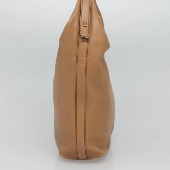 GUCCI Shoulder Bag Leather Brown Gold 001 4288 Auth SW821