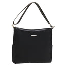 GUCCI Shoulder Bag Canvas Black Silver Auth SW823-1