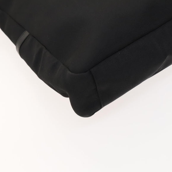 GUCCI Shoulder Bag Canvas Black Silver Auth SW823