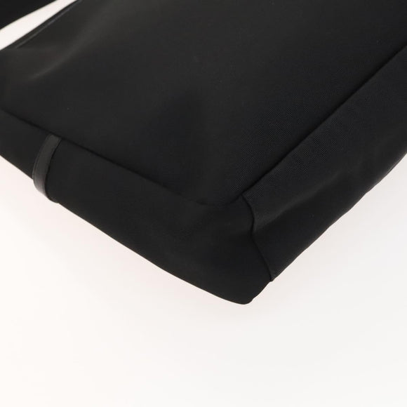 GUCCI Shoulder Bag Canvas Black Silver Auth SW823