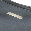 GUCCI Shoulder Bag Canvas Black Silver Auth SW823-17