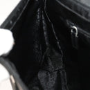 GUCCI Shoulder Bag Canvas Black Silver Auth SW823-20