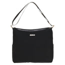 GUCCI Shoulder Bag Canvas Black Silver Auth SW823-13