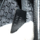 GUCCI Shoulder Bag Canvas Black Silver Auth SW823-12