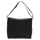 GUCCI Shoulder Bag Canvas Black Silver Auth SW823-2