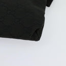 GUCCI GG Canvas Waist bag Black Silver 28566 Auth SW826-11