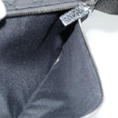 GUCCI GG Canvas Waist bag Black Silver 28566 Auth SW826-15