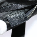 GUCCI GG Canvas Waist bag Black Silver 28566 Auth SW826-19