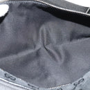 GUCCI GG Canvas Waist bag Black Silver 28566 Auth SW827-10