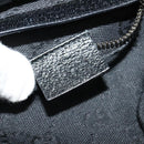 GUCCI GG Canvas Waist bag Black Silver 28566 Auth SW827-20