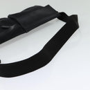 GUCCI GG Canvas Waist bag Black Silver 28566 Auth SW827-7