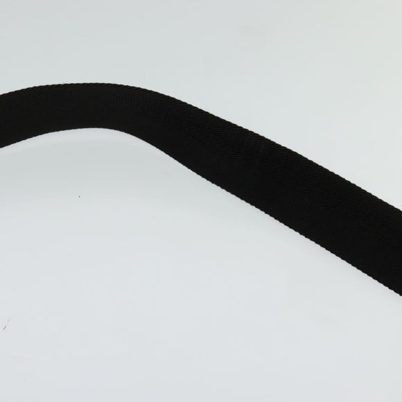 GUCCI GG Canvas Waist bag Black Silver 28566 Auth SW827